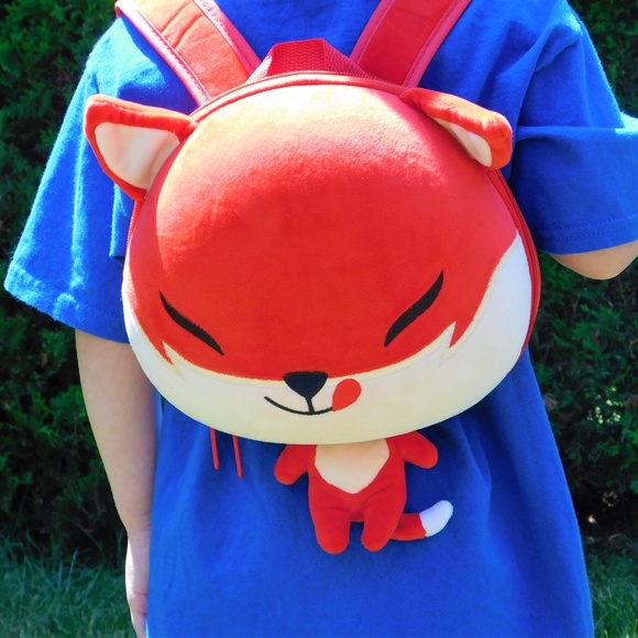 Super Cute Small Red Fox Backpack - Picture 2 of 3